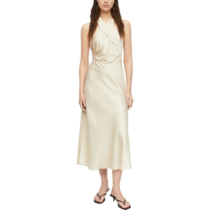 Comma  Dresses Beige Taglia: 46 | Abiti Midi Outlet | Donna | Marrone