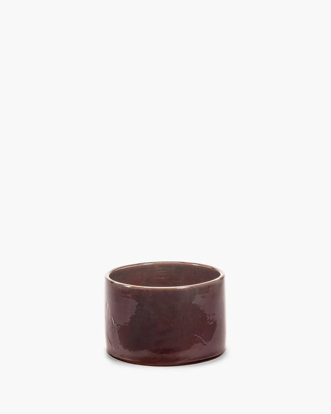 Serax Vincent Van Duysen Vaso bloempot D24cm H15cm donkerbruin