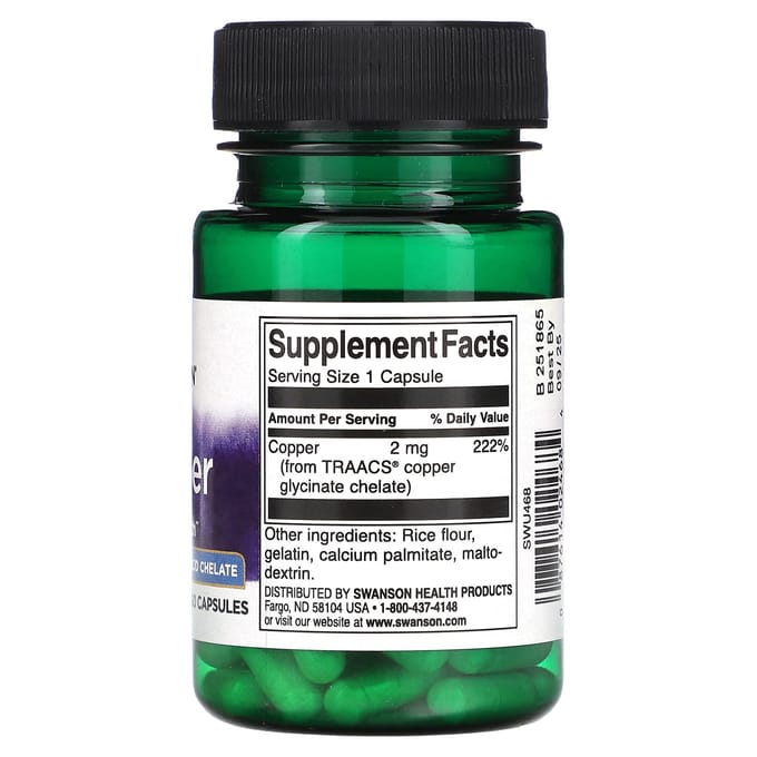 Albion Koper, 2 mg, 60 capsules