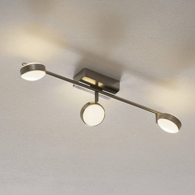 EGLO Connect Corropoli-C Opbouwspot - 3lichts - Nikkel - LED - WIt