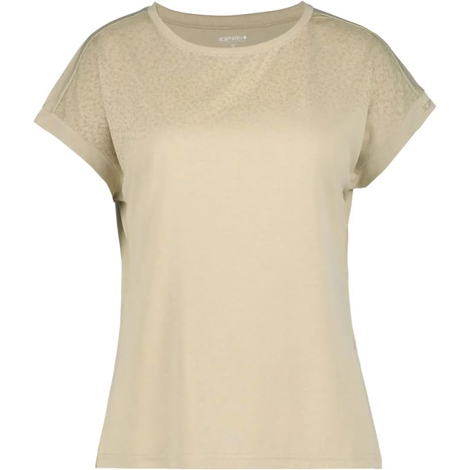 Icepeak Brownfield T-shirt - Dames Korte mouw - Cement