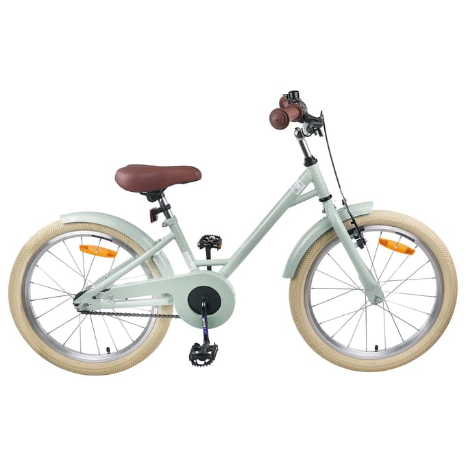 vidaXL - Kinderfiets - 18 - Inch - voor - 5-7 - jaar - oud - Lichtgroen