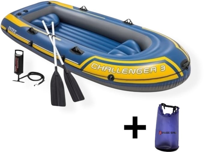 Intex Challenger 3 - Opblaasboot - Opblaasbare Boot - intex boot - opblaasboot volwassenen