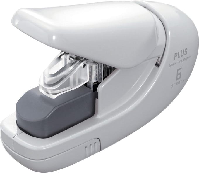 Nietmachine Plus nieten zonder nietjes wit | 5 stuks