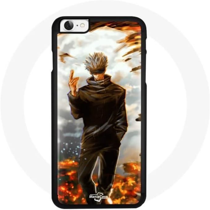 Coque - Gojo Satoru - Iphone SE - Souple - Noir - Anime