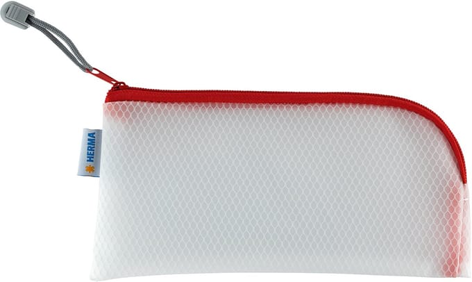 HERMA ritstas mesh transparant rood 230x110mm