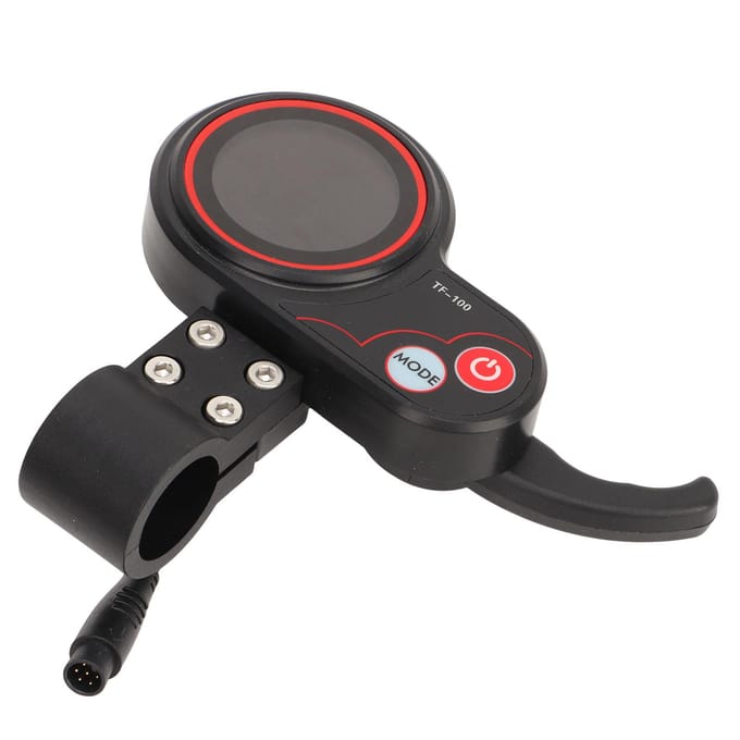 Panneau d'affichage pour scooter électrique, écran LCD étanche à 6 broches, panneau de commande pour scooter électrique black