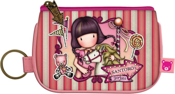 Portemonnee Sleutelhanger Gorjuss Carousel Zalm (12.4 x 1 x 8.5 cm)