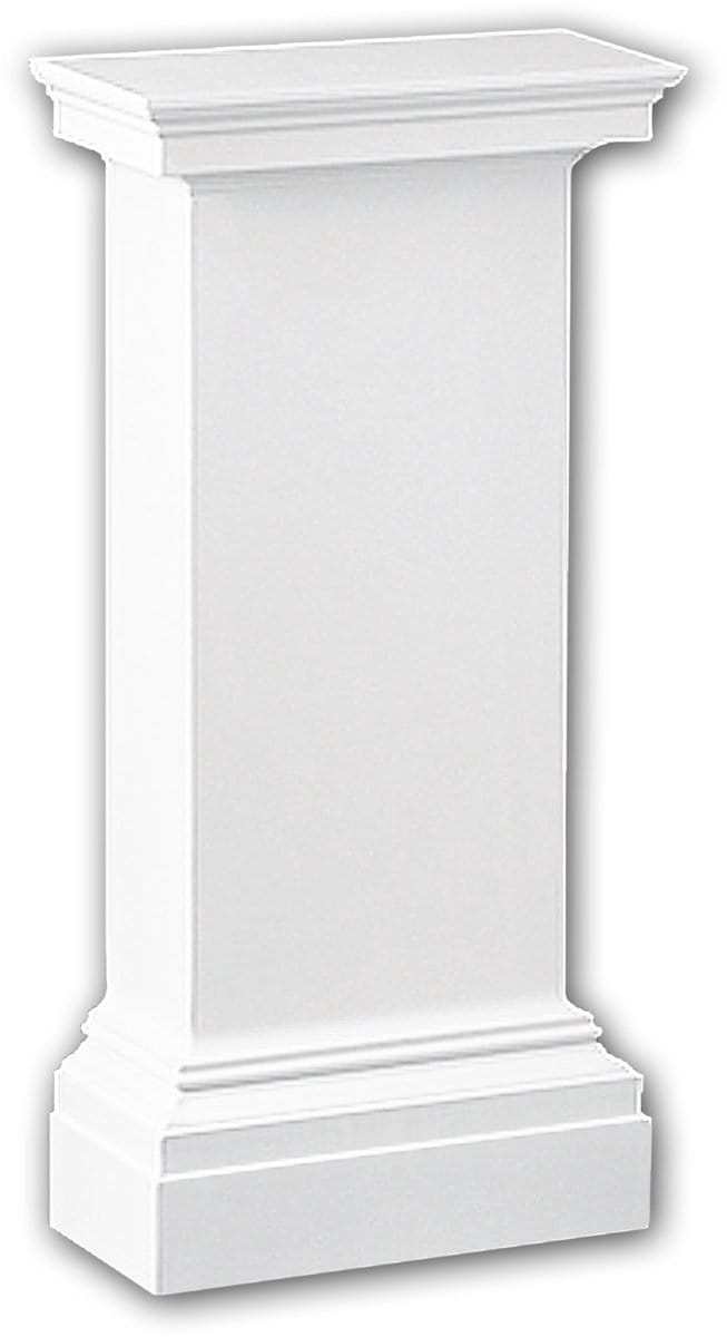 Halve zuilen sokkel 118001 Profhome Zuil Sierelement neo-classicisme stijl wit