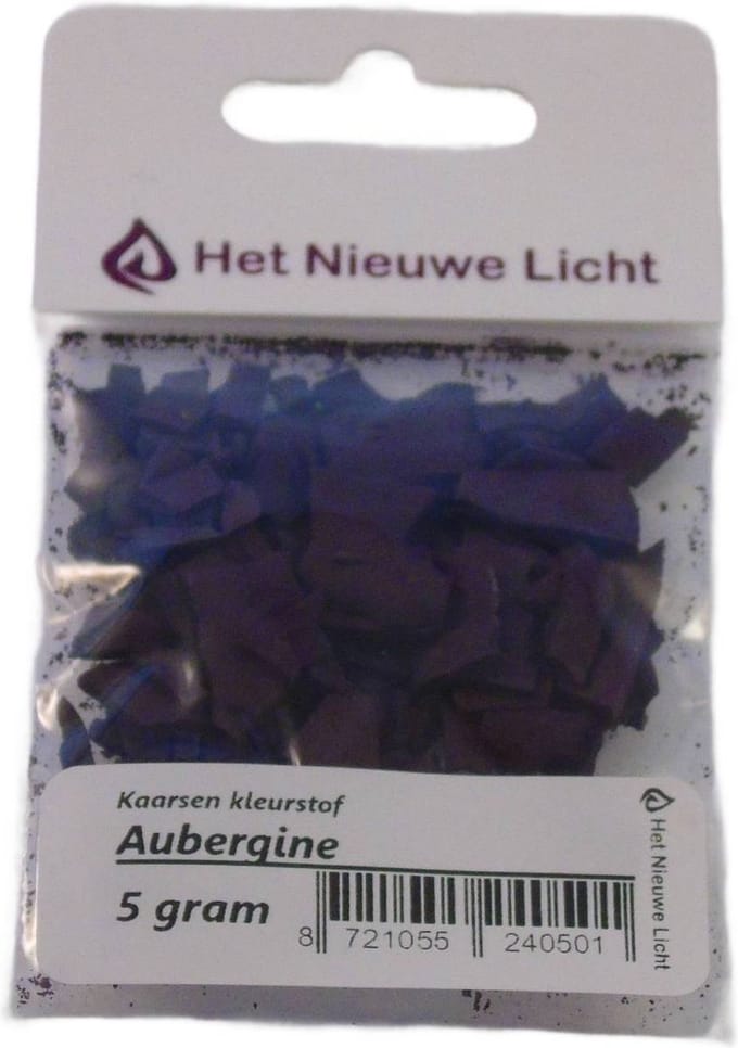 Het Nieuwe Licht ® - Kaarsen kleurstof - AUBERGINE - 5 gram