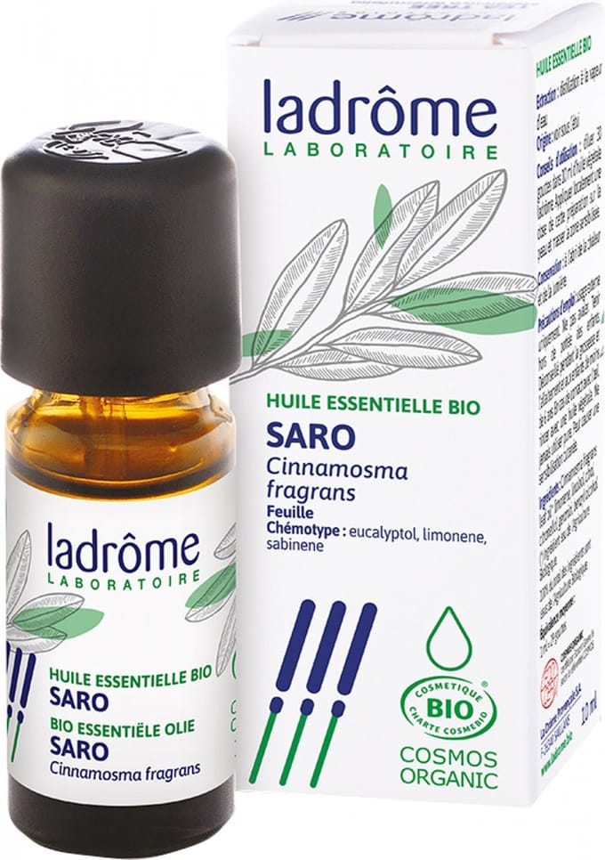Pit&Pit - Saro etherische olie bio 10 ml - Fris zoals ravintsara en eucalyptus - Zuiver en onverdund