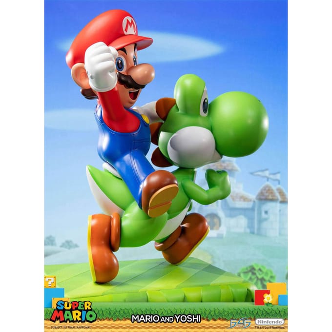First 4 Figures - Super Mario Statue: Mario And Yoshi Standaard Edition - Figuur