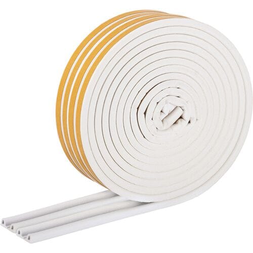Fix-o-moll tochtband zelfklevend P 9x5,5mm 18m wit