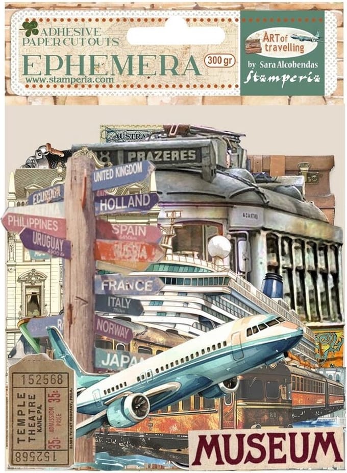 Stamperia - Art of Travelling Ephemera (35pcs) (DFLCT58)