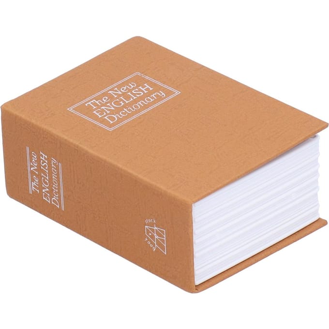 Mini Coffre-fort Simulation Livre Sécurité Boîte à Argent Bijoux avec Serrure Clés pour Maison Bureau Type 1