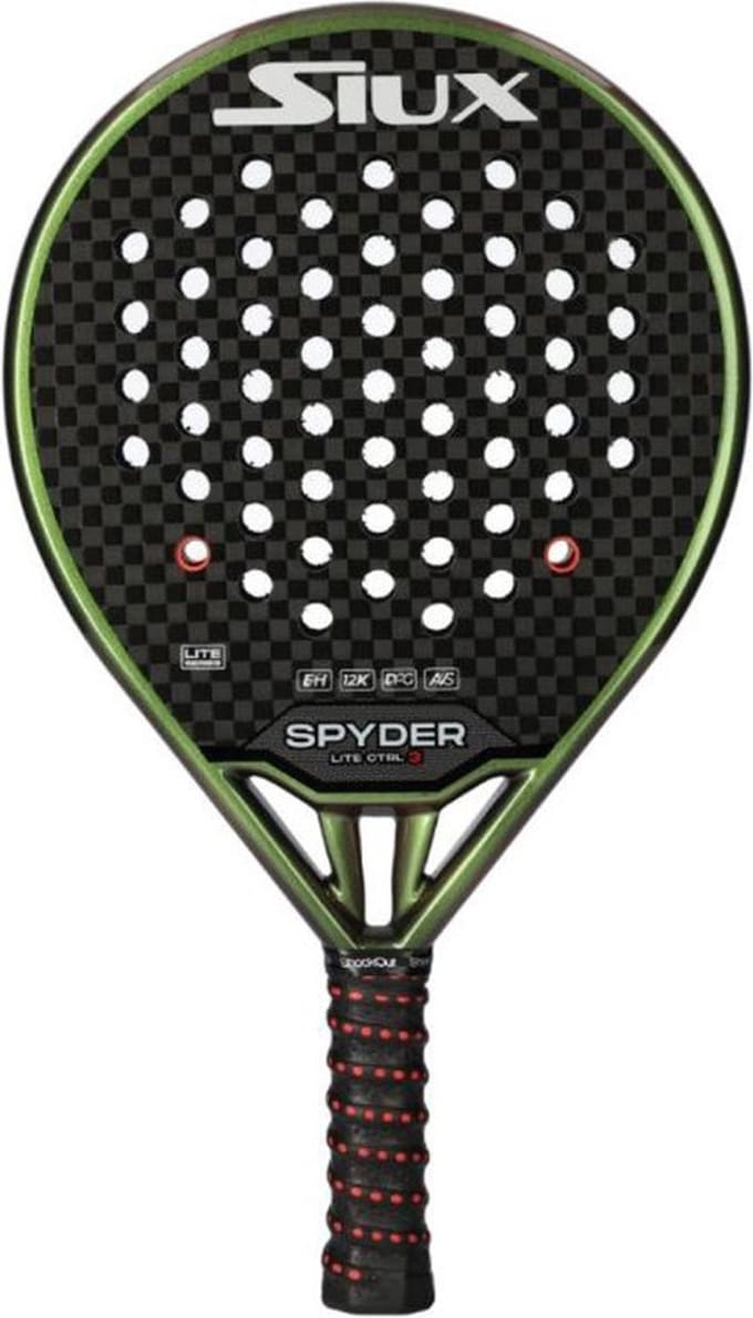 Siux Spyder Lite Control 3 Hard - 12K (Druppel) - 2024 padel racket