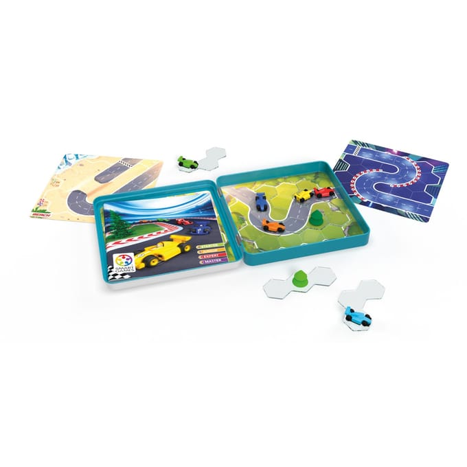SmartGames Pole Position - Magnetisch 3D Race Denkspel - 48 Educatieve Circuit Uitdagingen - Compact Reisspel & Solospel - Vanaf 5 Jaar