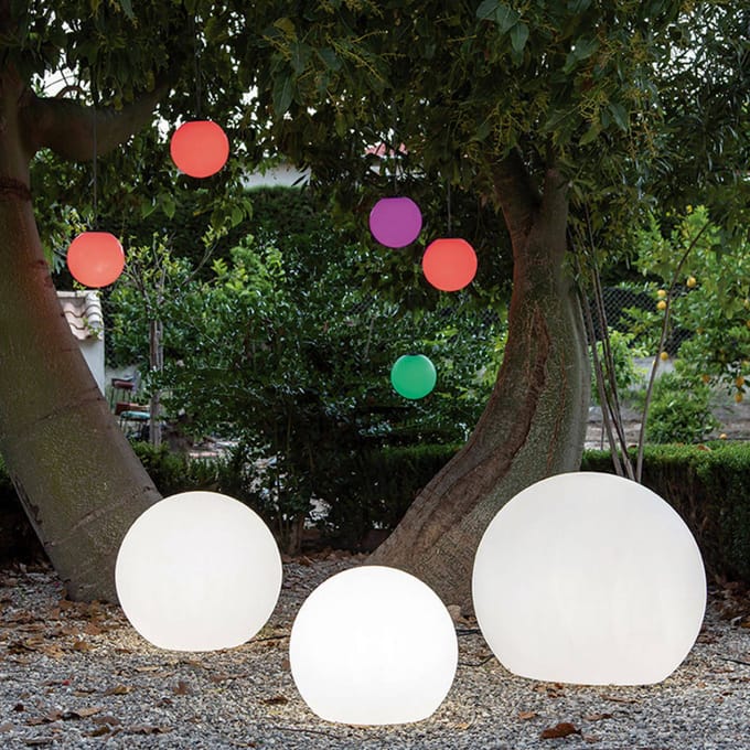 Newgarden Buly vloerlamp globe, Ø 30 cm