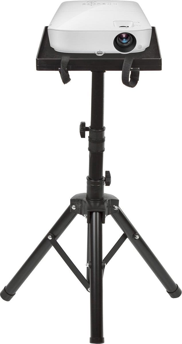Maclean MC-920 - Draagbaar projector standaard voor 1,2 m - staal - in hoogte verstelbaar