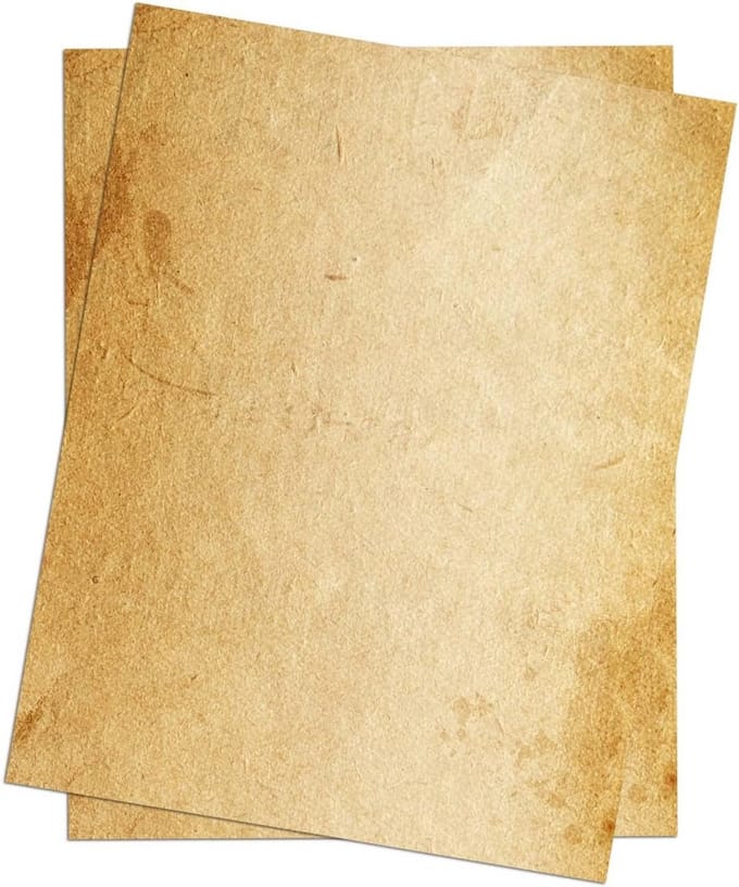 Losbladig Vintage Briefpapier 200 Vellen A4 Ongeponst Navulpapier voor Ringband