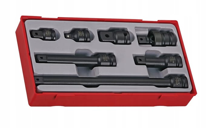 Teng Tools slagdoppenset 1/2" 7-delig