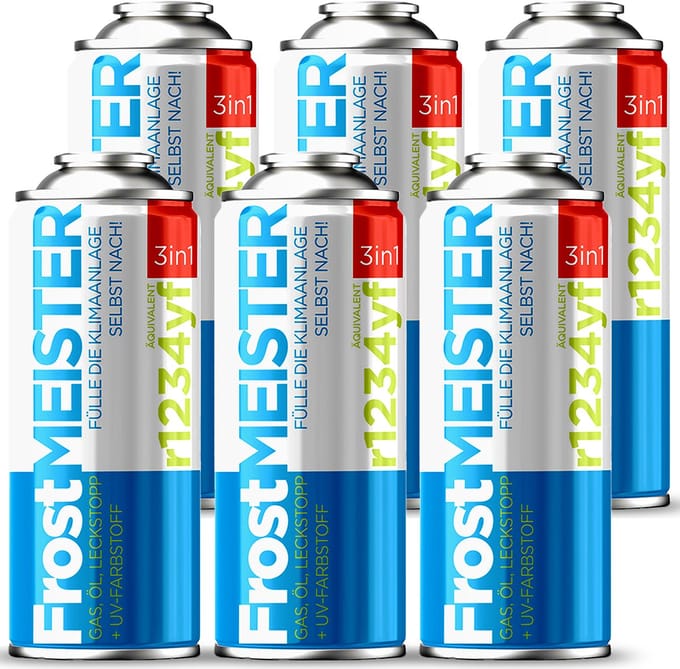 FrostMEISTER 3w1 - Airco Koudemiddel - 400ml - Zelfservice R134a