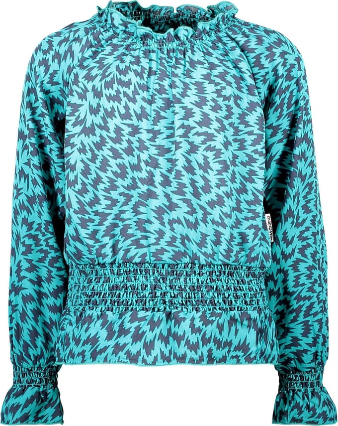 B-nosy  - Maat 122/128 - Meisjes Blouse - Fanfare flame