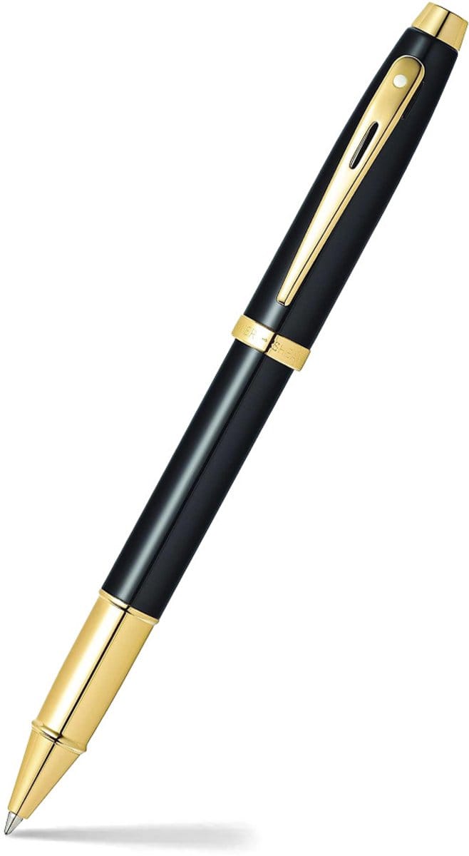 Sheaffer rollerball - 100 E9322 - Glossy black gold tone