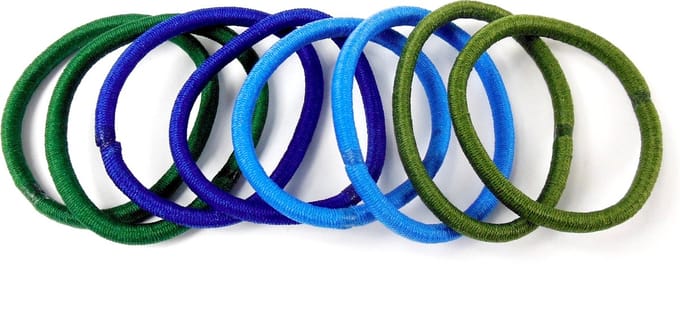 Endless elastiek groen-blauw