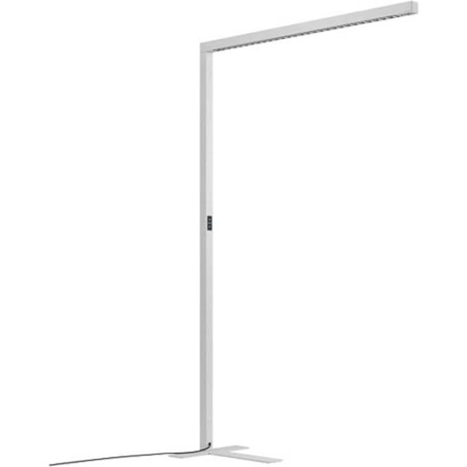 Waldmann LED vloerlamp Straight.single, zilver, 3000K, smart, sensor