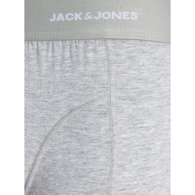 Jack & Jones Heren boxershorts trunks jacgabriel bamboe effen 3-pack grijs/donkerblauw/zwart