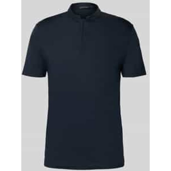 slim fit poloshirt met opstaande kraag model 'LOUIS'