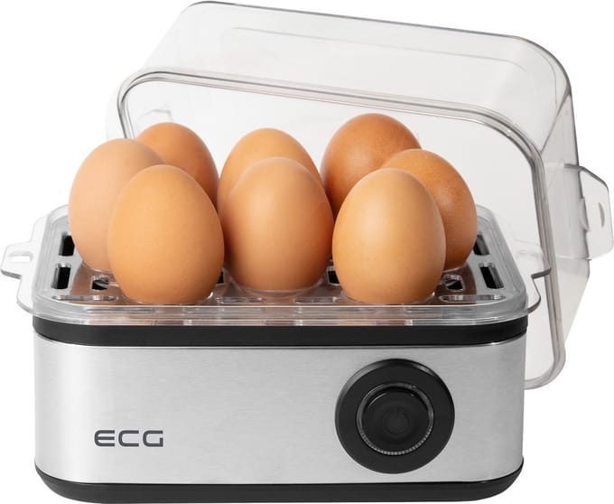 ECG 5080 Eierkoker, Capaciteit: 8 eieren of 4 gebakken eieren
