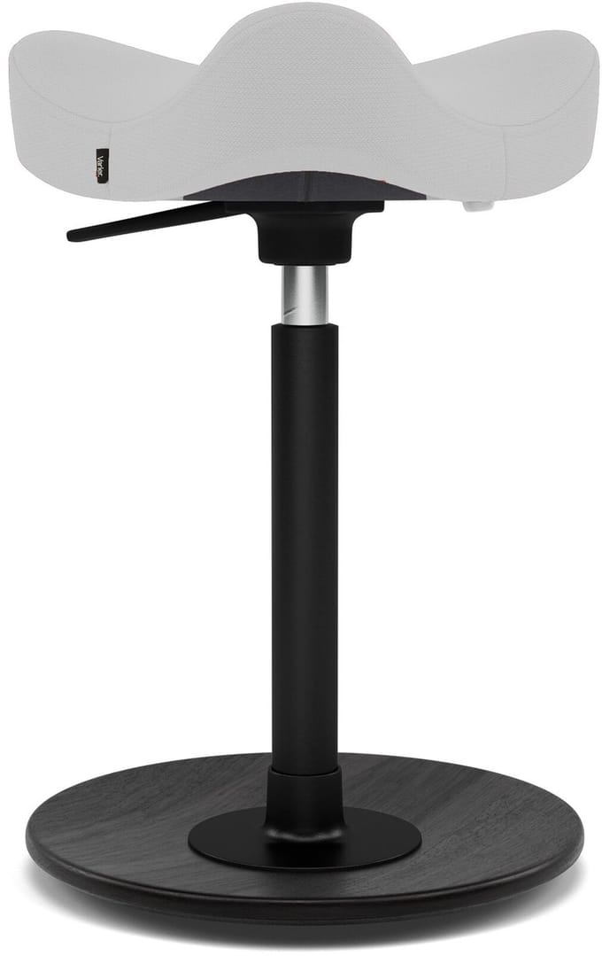 Varier Stokke Move Compact zadelkruk, Lichtgrijs/Zwart Revive - ergonomisch
