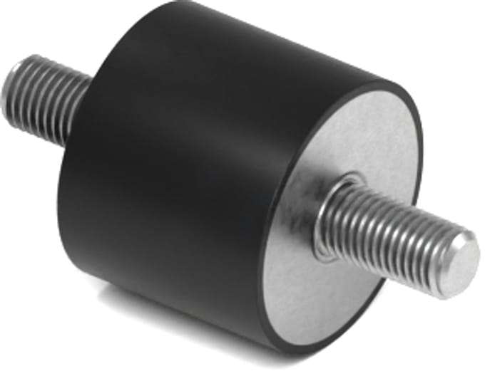 Rubbermagazijn - Trillingsdemper - Type A - 30x25mm - M8 - Set 10 stuks