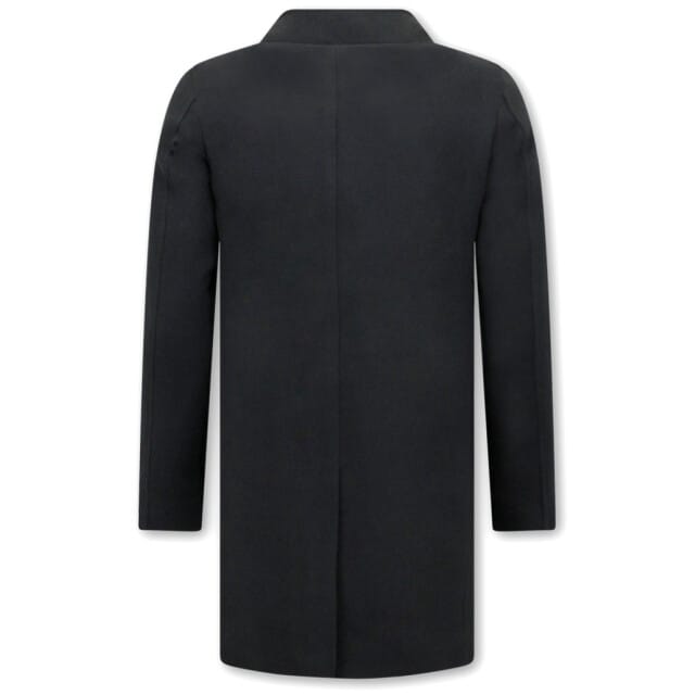 Parka Heren Winterjas - Heren Mantel - Lange Jas Heren - Trenchcoat Heren - Zwart -8758