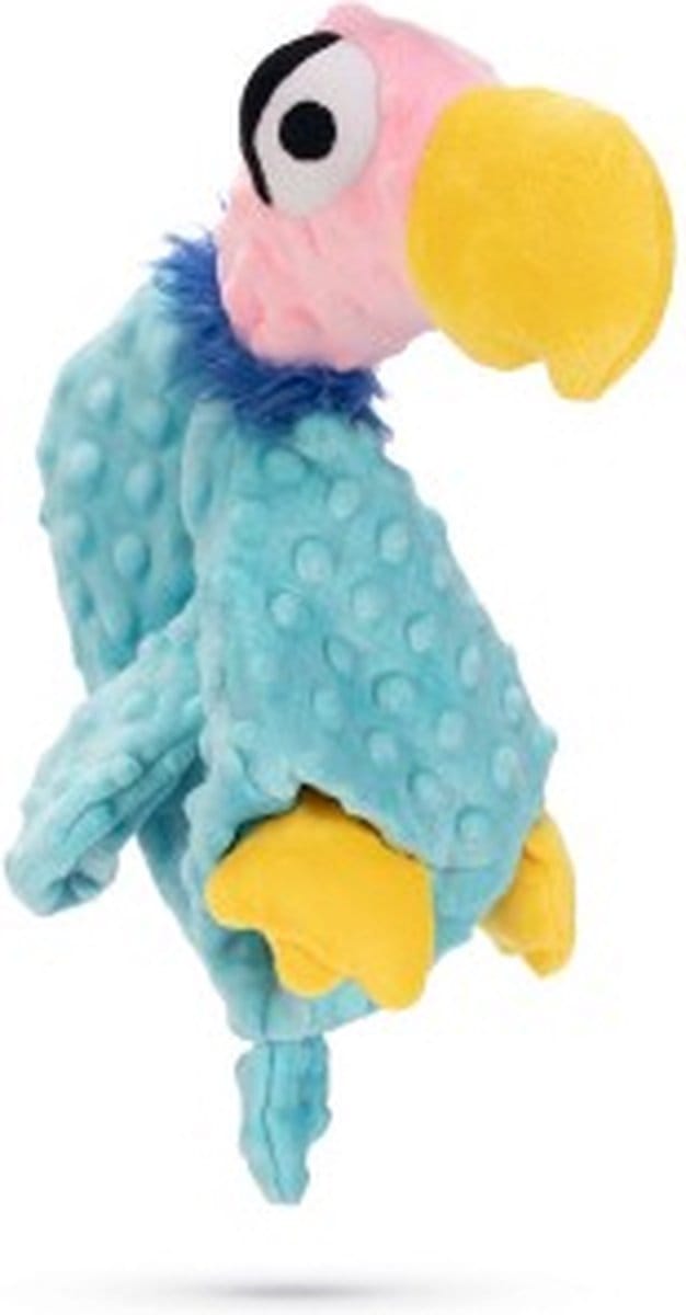 Beeztees Gier Rolf - Hondenspeelgoed - Pluche - Blauw - 38x15x10 cm