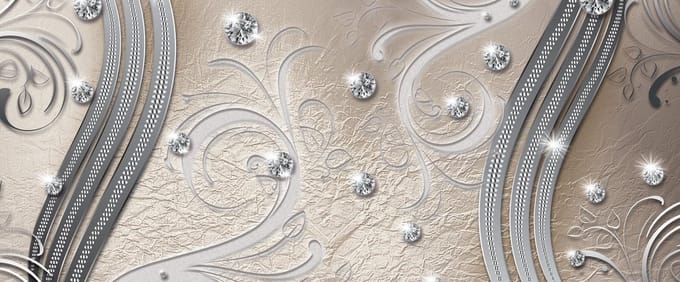 Pattern Abstract Ornament Leaves Photo Wallcovering