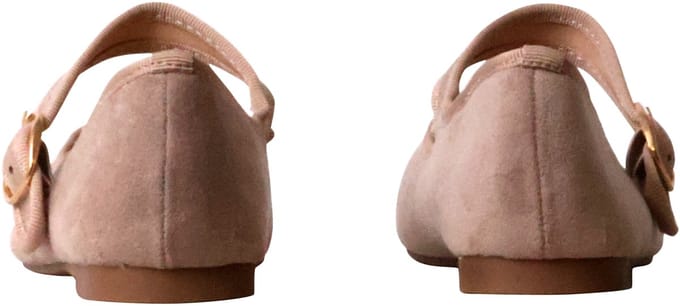 Ballerinaschoen met bandjes en gesp