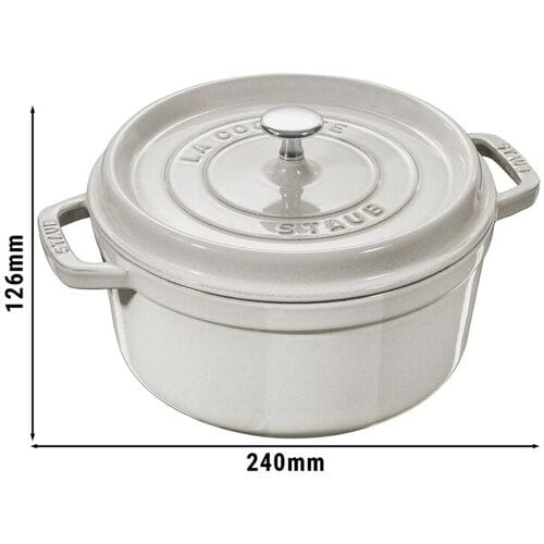 STAUB LA COCOTTE - Kookpot - Ø 180mm - Gietijzer - Witte truffel