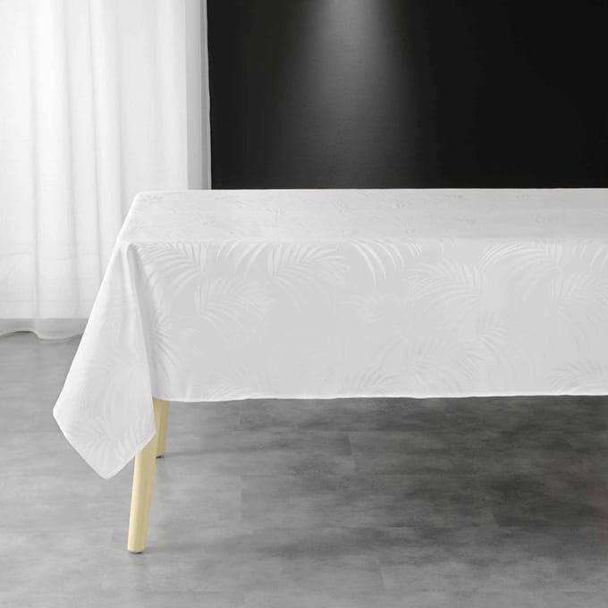 Geweven tafelkleed PLUMETTE, rechthoekig, 140 x 240 cm