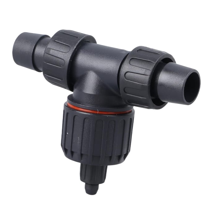 Aquarium CO2 Verstuiver Diffuser 3-weg Aquarium Kooldioxide Verstuiver Reactor voor 16mm 22mm Water black