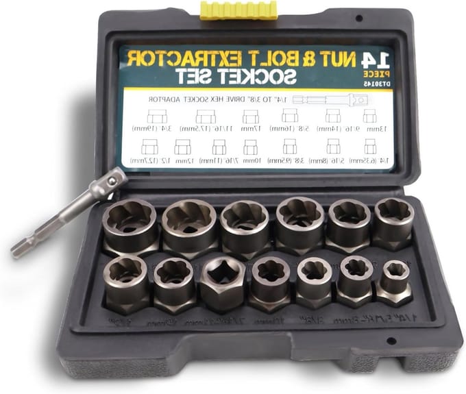 Complete Schroevendraaierset van 14 Stuks met Hex Adapter, Schroefverwijderaar en Moerverwijderaar voor Diverse Klussen