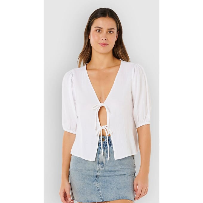 Rip Curl Vibe Surf TIE Front TOP - White