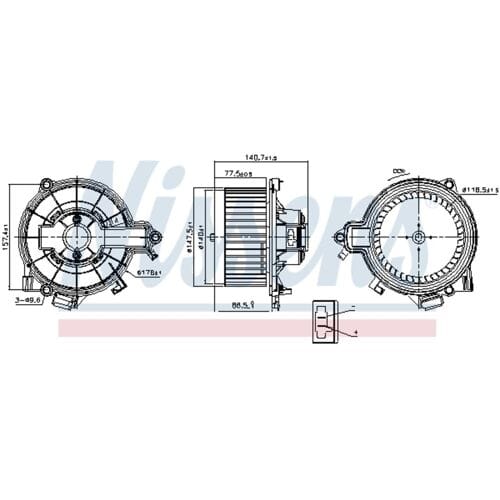 Interieurventilatie NISSENS 87616