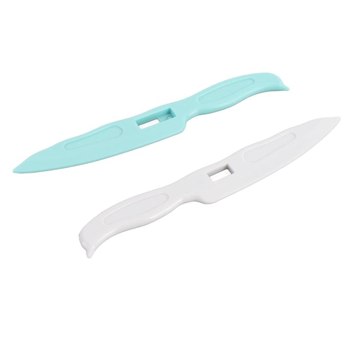 2 stuks Papiervouwset ABS Draagbaar Knutsel Score- en Vouwwerktuig voor Vouwplank Handwerk white