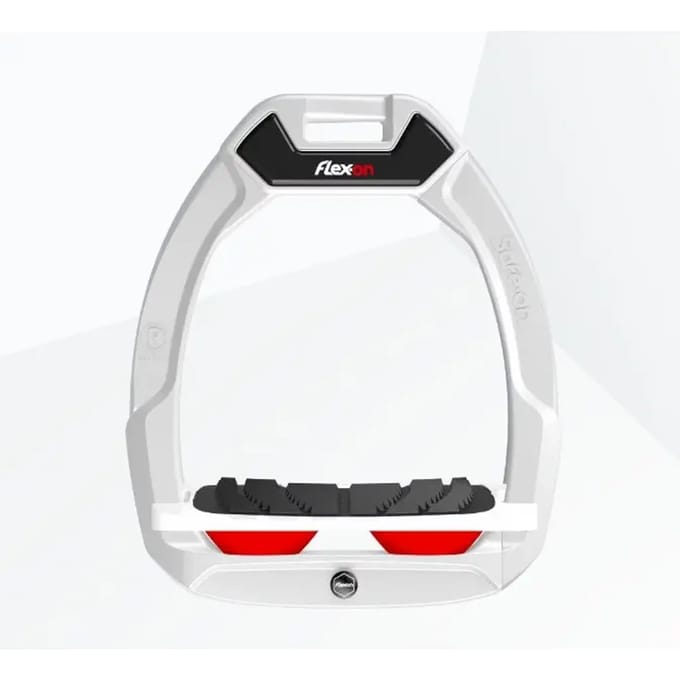Veiligheidsstijgbeugels Rood/Wit/Wit Flex-On Safe-On