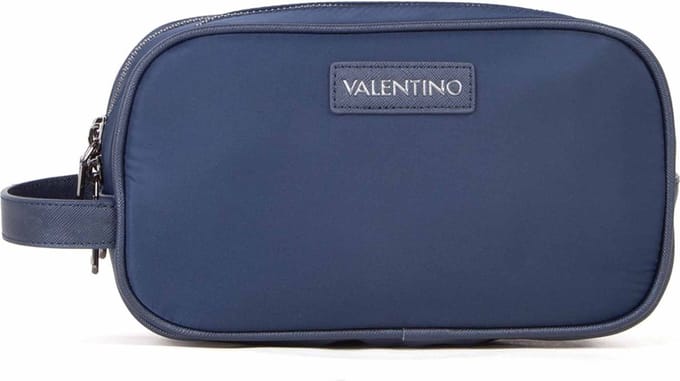 VALENTINO Toilettas Cardano Soft Cosmetic Case Blu Donkerblauw