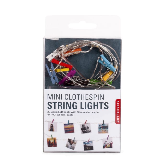 Kikkerland - Mini Clothspin String Lights (LT17-EU)