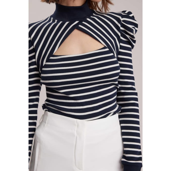 Anne Fontaine Claire Dark Navy Größe: L | Pullover Outlet | Damen | Blau